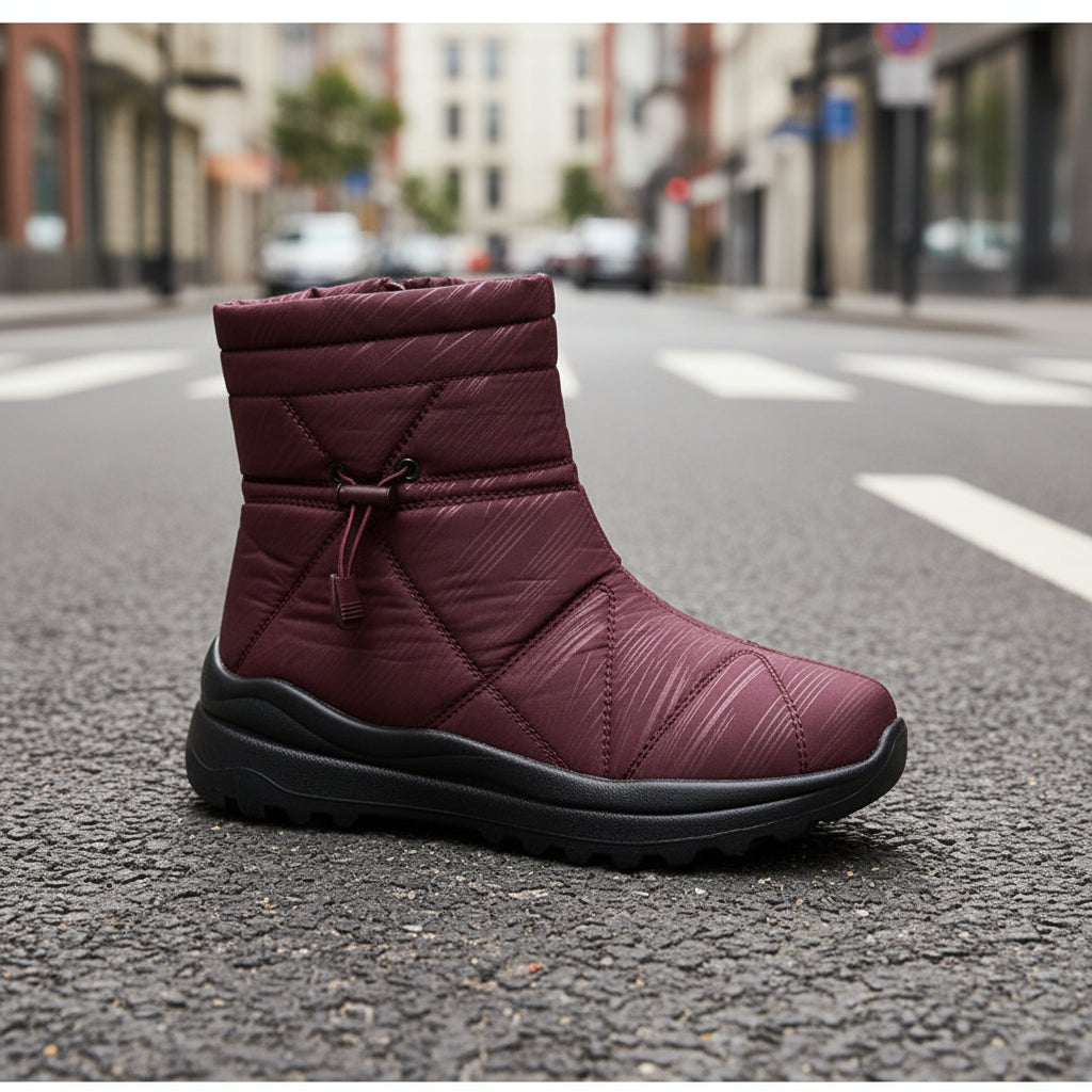 Women's Fleece-lined Waterproof Anti-slip Snow Boots 
