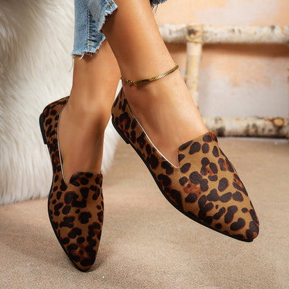 Casual Flat Pointed Toe Women's Thin Shoes CJ