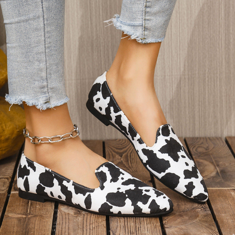 Women's Plus-Size Breathable Pointed-Toe Casual Shoes 