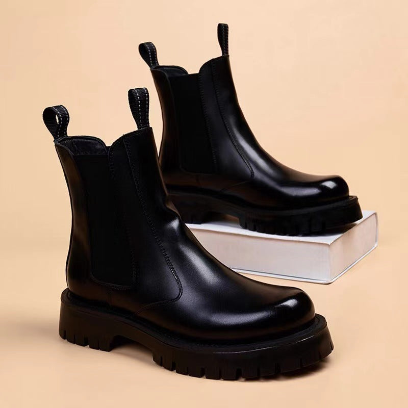 Unisex Fleece-Lined Winter Boots – Warm Outdoor Streetwear 