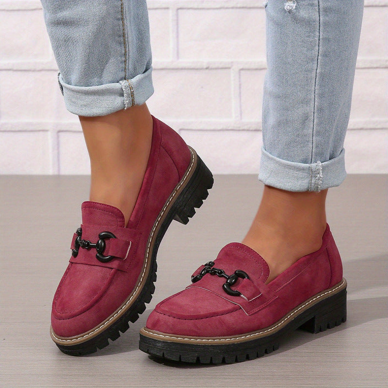 Women's Loafers With Horsebit Decoration 