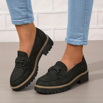 Women's Loafers With Horsebit Decoration 