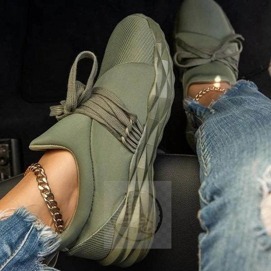 Womens Laced Summer Sneakers 
