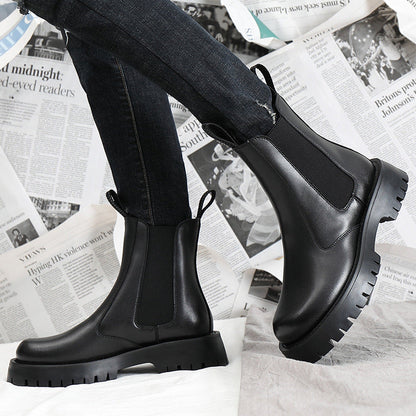 Unisex Fleece-Lined Winter Boots – Warm Outdoor Streetwear 