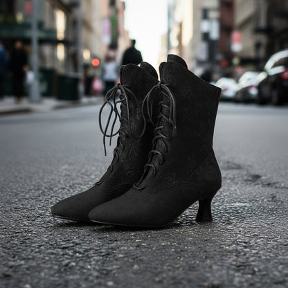 Autumn And Winter Kitten Heels With Pointed Fashion Boots 