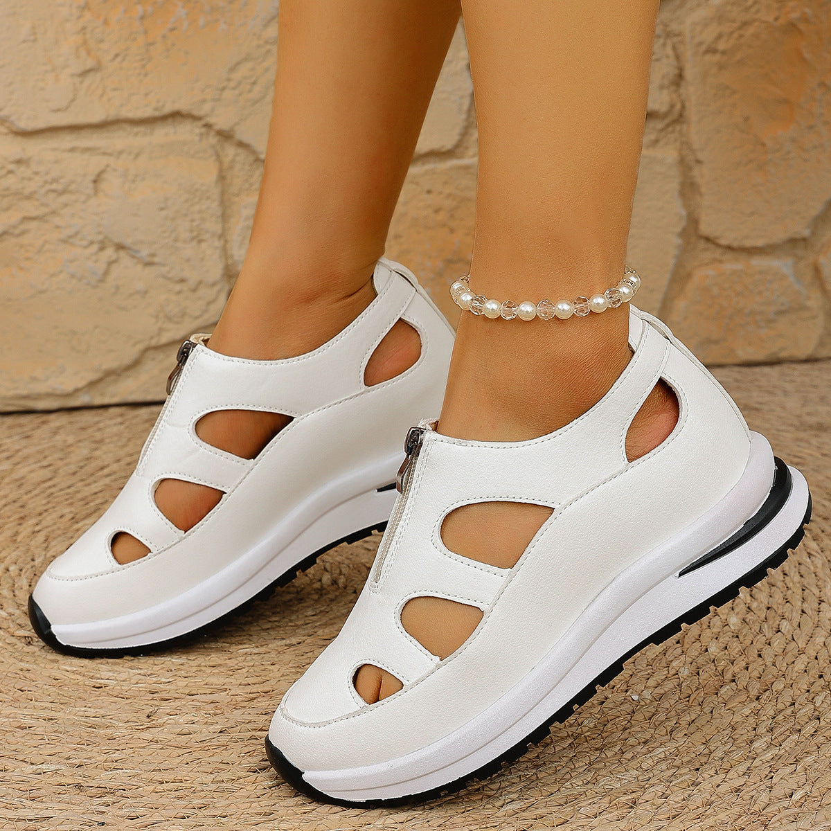 Baotou Chunky-sole Soft-soled Sandals Women's Casual 