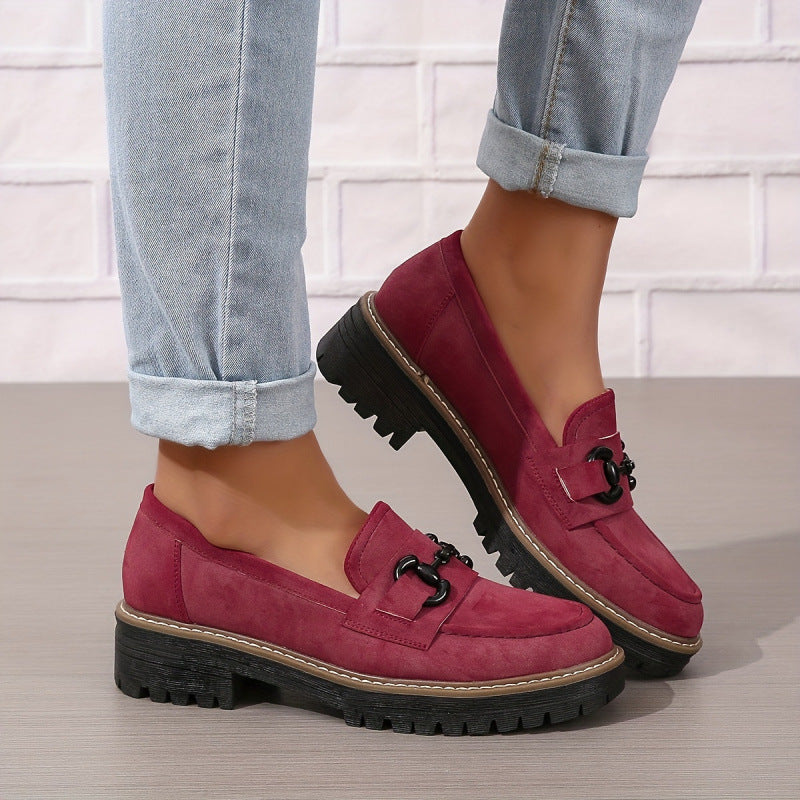 Women's Loafers With Horsebit Decoration 