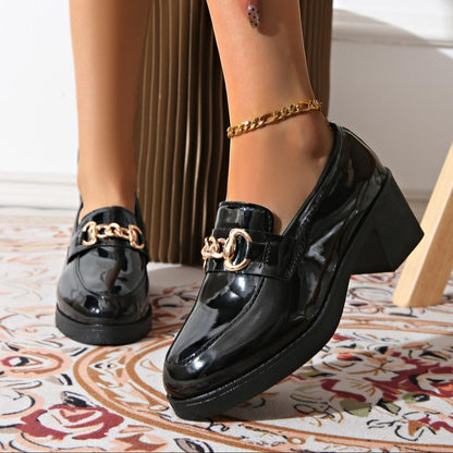 Womens Fashionable Bowtie Plus-Size High-Heel Pumps 