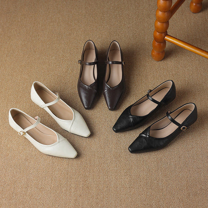 Womens Casual Low-heeled All-match Shoes 