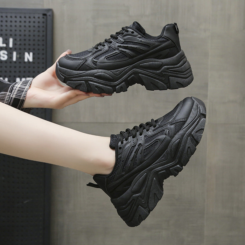 Women's Thick Bottom Breathable White Shoes CJ