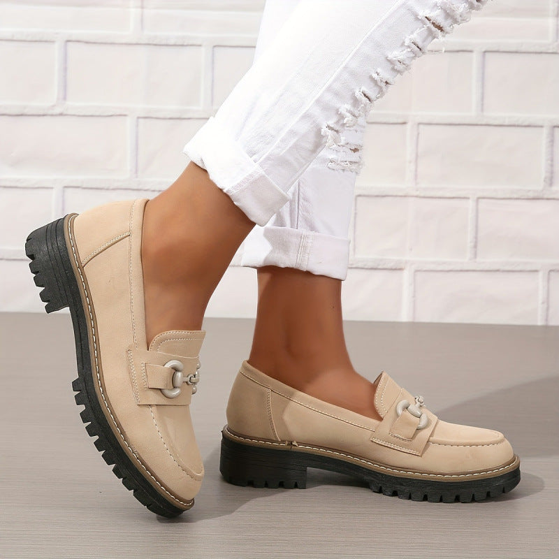 Women's Loafers With Horsebit Decoration 