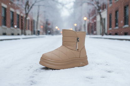 Womens Casual Warm Fleece-lined Snow Boots 
