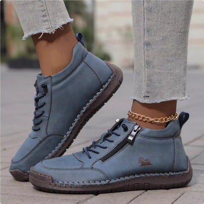 Handmade Stitching Female Soft Bottom Flat Shoes Casual 