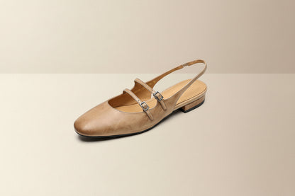 New Womens Flat Sandals With A Soft Sole And A Single Strap 