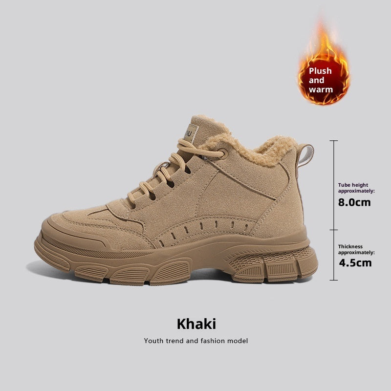 Warm Snow Boots Women's Non-slip Plus Velvet Thickened Martin Boots 