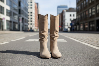 Creeper Knight Flat-Heel Cowboy Boots 