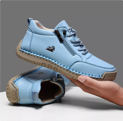 Handmade Stitching Female Soft Bottom Flat Shoes Casual 
