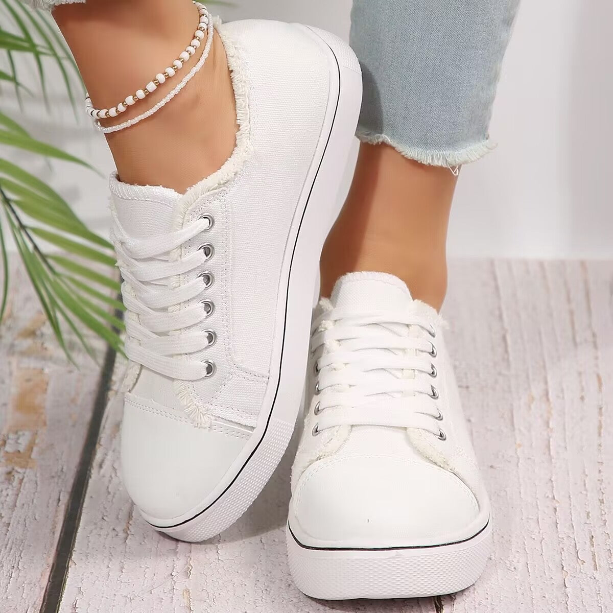 Women's Lace-up Casual Shoes Lightweight 