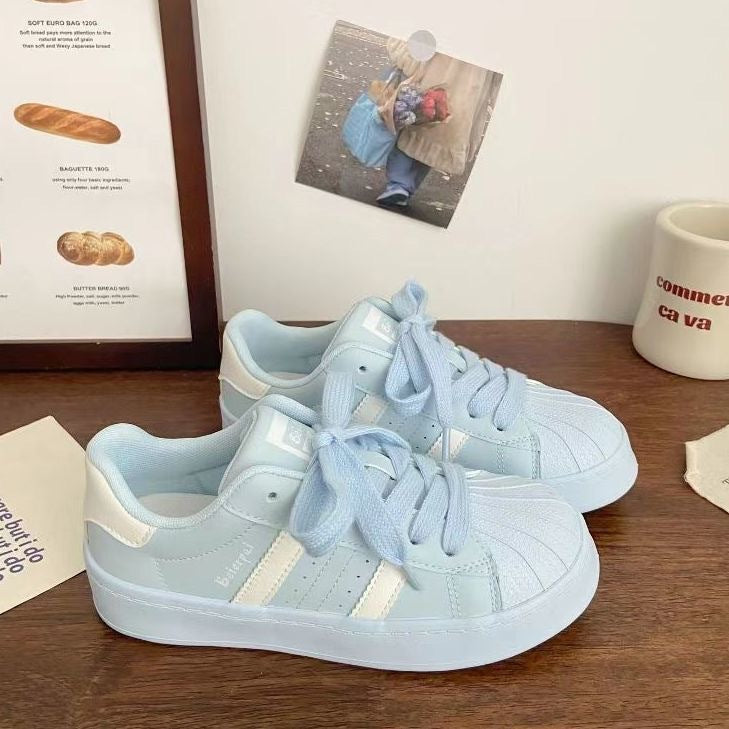 Shell Toe Casual Sneakers For Students Womens 
