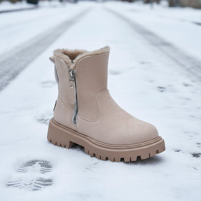 Snow Boots Velvet Warm Cotton Shoes Plus Size CJ