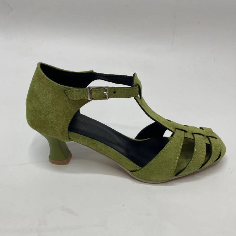 Fashion Suede Round Toe Women's Shoes Plus Size Breathable CJ