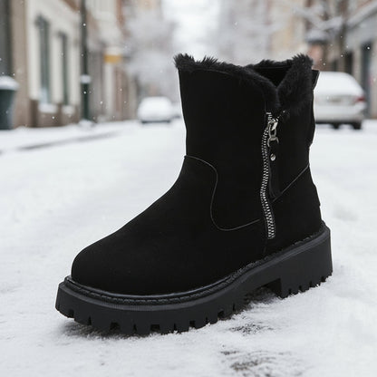 Snow Boots Velvet Warm Cotton Shoes Plus Size CJ