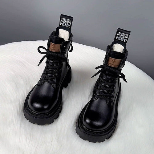 Fur Integrated Thick Bottom Winter Boots CJ