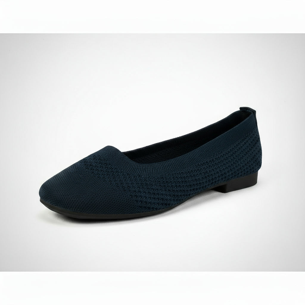 Large Size Flying Woven Women's Shoes Shallow Mouth Mesh Breathable CJ