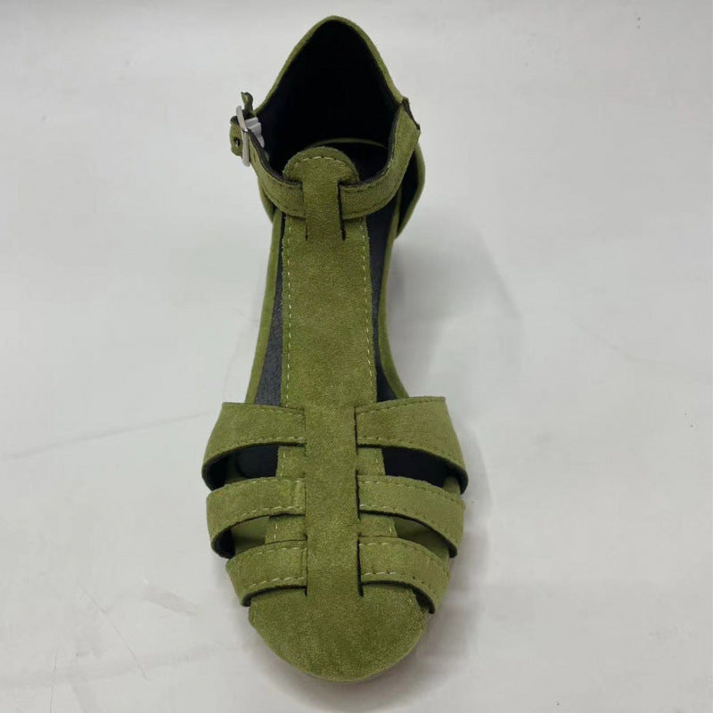 Fashion Suede Round Toe Women's Shoes Plus Size Breathable CJ