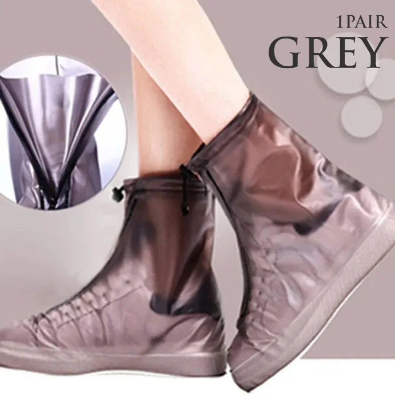 Silicone Waterproof Shoe Cover Unisex Shoes Protectors Rain Boots for Indoor Outdoor Rainy Reusable Quality non-slip shoe Cover 