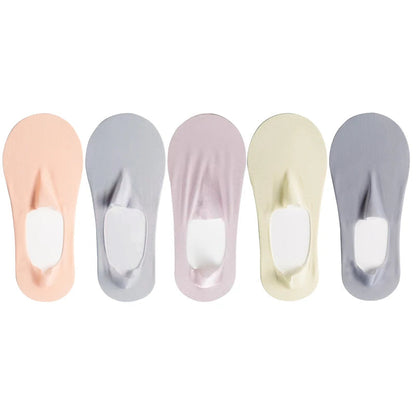 5-Pack Women’s Ultra Thin No-Show Socks | Invisible Boat Socks 