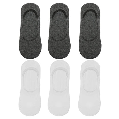 6-Pack Bamboo Invisible Low-Cut Socks | Breathable Boat Socks 