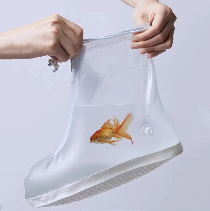 Silicone Waterproof Shoe Cover Unisex Shoes Protectors Rain Boots for Indoor Outdoor Rainy Reusable Quality non-slip shoe Cover 