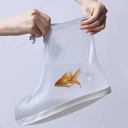 Silicone Waterproof Shoe Cover Unisex Shoes Protectors Rain Boots for Indoor Outdoor Rainy Reusable Quality non-slip shoe Cover 