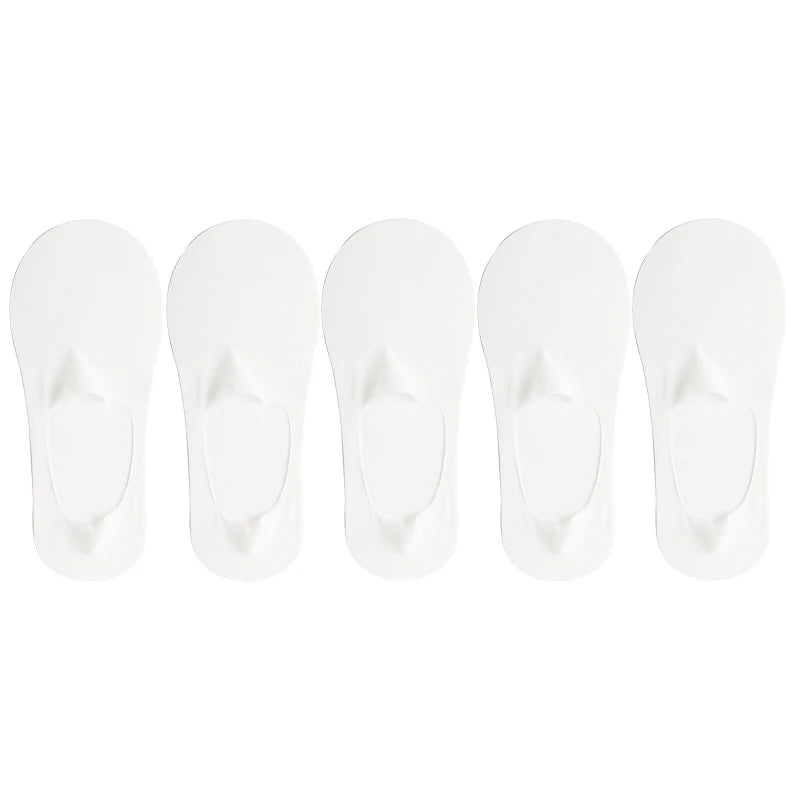 5-Pack Women’s Ultra Thin No-Show Socks | Invisible Boat Socks 