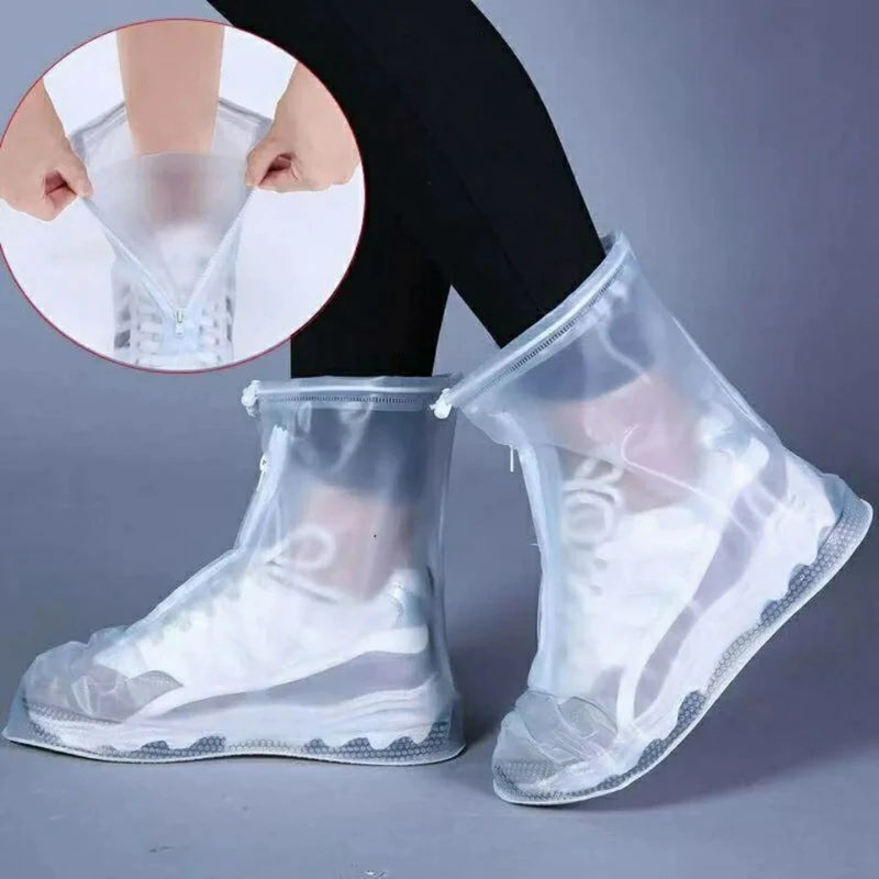 Silicone Waterproof Shoe Cover Unisex Shoes Protectors Rain Boots for Indoor Outdoor Rainy Reusable Quality non-slip shoe Cover 