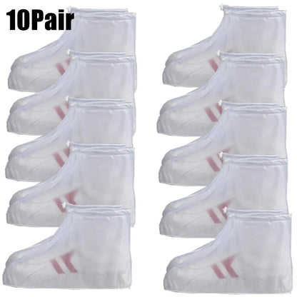 Silicone Waterproof Shoe Cover Unisex Shoes Protectors Rain Boots for Indoor Outdoor Rainy Reusable Quality non-slip shoe Cover 