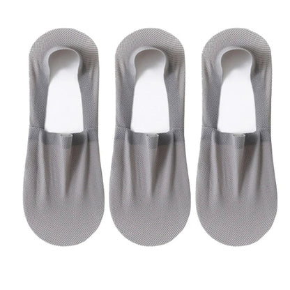 3-Pack Invisible Boat Socks – Breathable Low-Cut Socks 