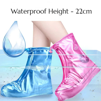 Silicone Waterproof Shoe Cover Unisex Shoes Protectors Rain Boots for Indoor Outdoor Rainy Reusable Quality non-slip shoe Cover 