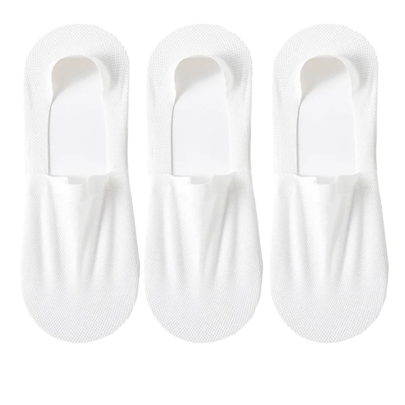 3-Pack Invisible Boat Socks – Breathable Low-Cut Socks 