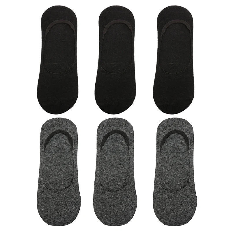 6-Pack Bamboo Invisible Low-Cut Socks | Breathable Boat Socks 