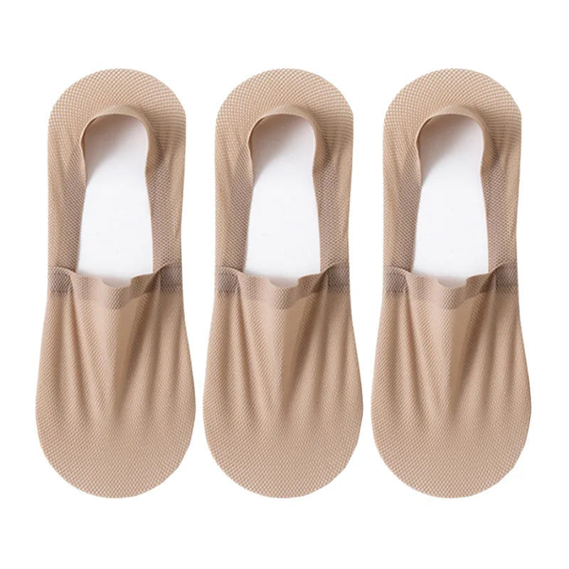 3-Pack Invisible Boat Socks – Breathable Low-Cut Socks 