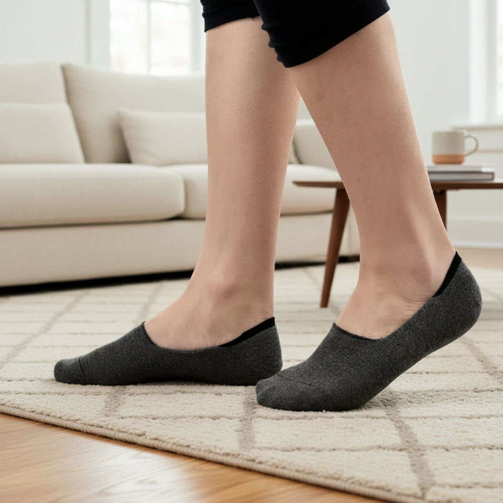 6-Pack Bamboo Invisible Low-Cut Socks | Breathable Boat Socks 