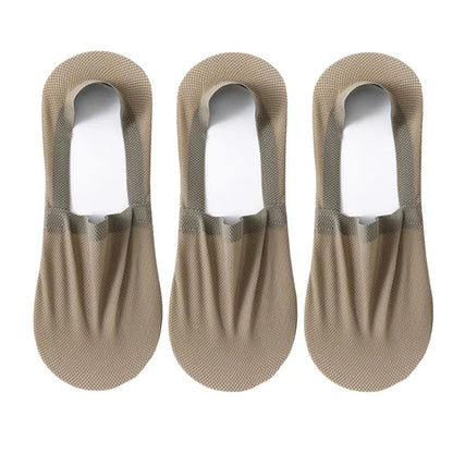 3-Pack Invisible Boat Socks – Breathable Low-Cut Socks 