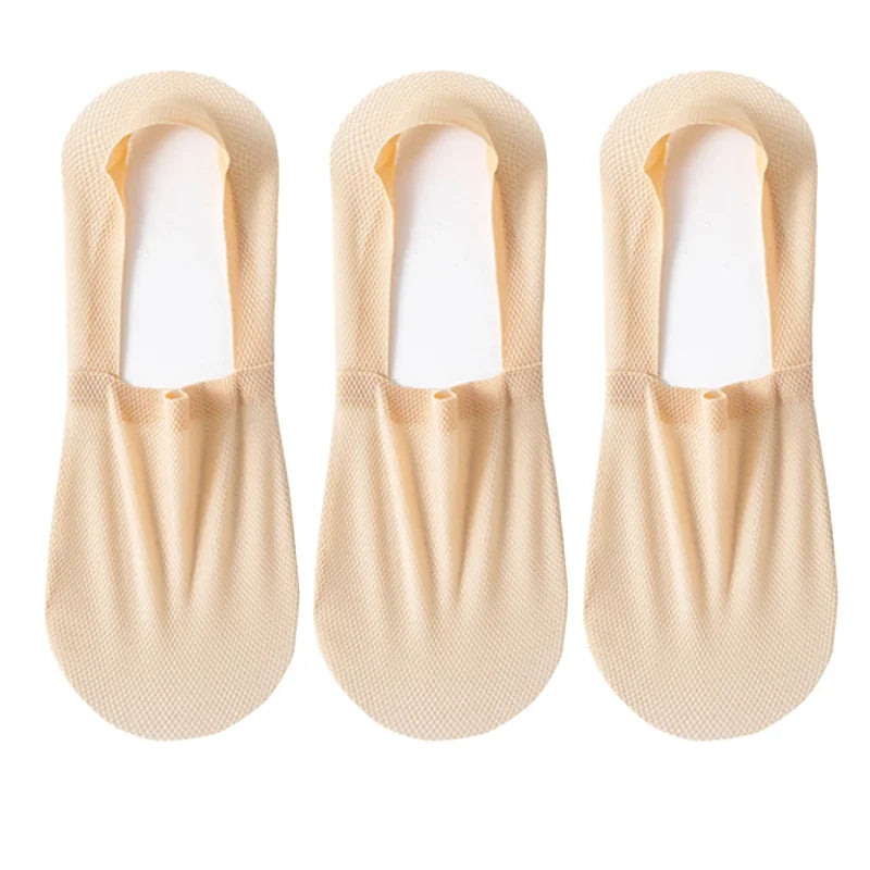 3-Pack Invisible Boat Socks – Breathable Low-Cut Socks 