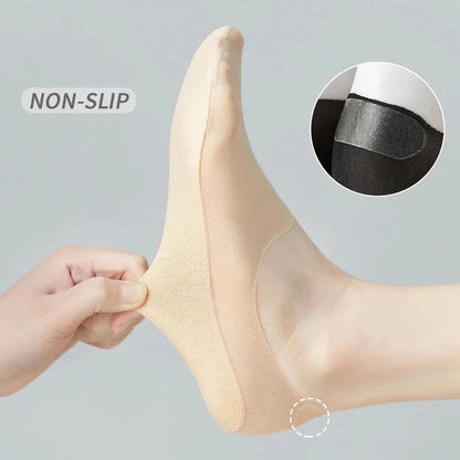 5-Pack Women’s Ultra Thin No-Show Socks | Invisible Boat Socks 