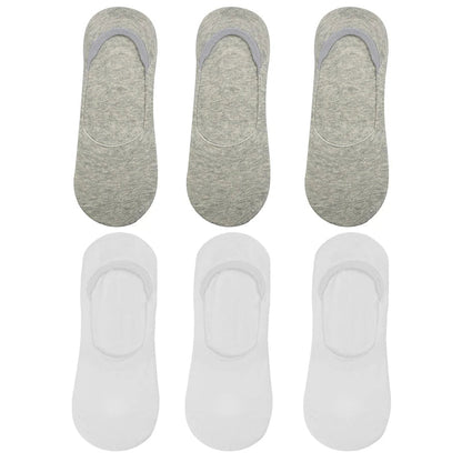 6-Pack Bamboo Invisible Low-Cut Socks | Breathable Boat Socks 