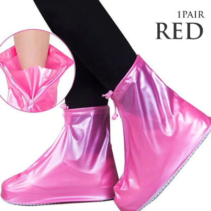 Silicone Waterproof Shoe Cover Unisex Shoes Protectors Rain Boots for Indoor Outdoor Rainy Reusable Quality non-slip shoe Cover 