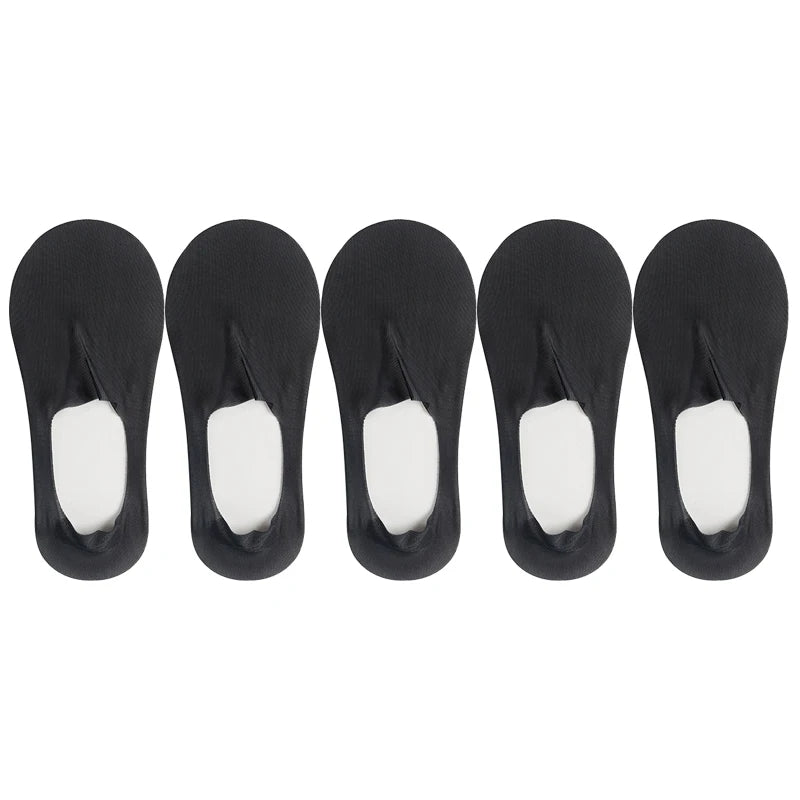 5-Pack Women’s Ultra Thin No-Show Socks | Invisible Boat Socks 