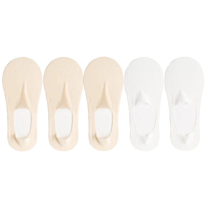 5-Pack Women’s Ultra Thin No-Show Socks | Invisible Boat Socks 